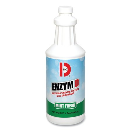 BIG D Enzym D Digester Deodorant, Mint, 1qt, Bottle, PK12 050400